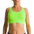 thumbnail image 2 of Women Seamless Racerback Yoga Sports Fitness Fashion Bra Top No Padding Wire Free, 2 of 4