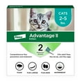 thumbnail image 3 of (2 pack) Advantage II Vet-Recommended Flea Prevention for Kittens & Cats 2-5 lbs, 2-Monthly Treatments, 3 of 9