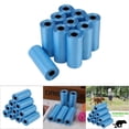 thumbnail image 5 of 10 rollos/150 bolsas de plástico para excrementos de perros y mascotas, 33 x 22 cm, bolsa de limpieza de basura duradera, color azul, 5 of 5