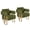 Green, variant on YISHENG Velvet Barrel Accent Chairs Set of 2, Upholstered Living Room Side Chairs with Gold Metal Legs, Modern Armchairs for Bedroom, Lounge or Office