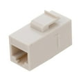 thumbnail image 5 of NavePoint CAT6 UTP Inline Keystone Coupler, RJ45 Female to RJ45 Female, Snap-In, 25 pack, Ivory, 5 of 5