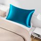 thumbnail image 2 of 19mm Peacock Blue Silk Pillowcase for Hair Skin Queen/20x30in with Zipper, 2 of 6