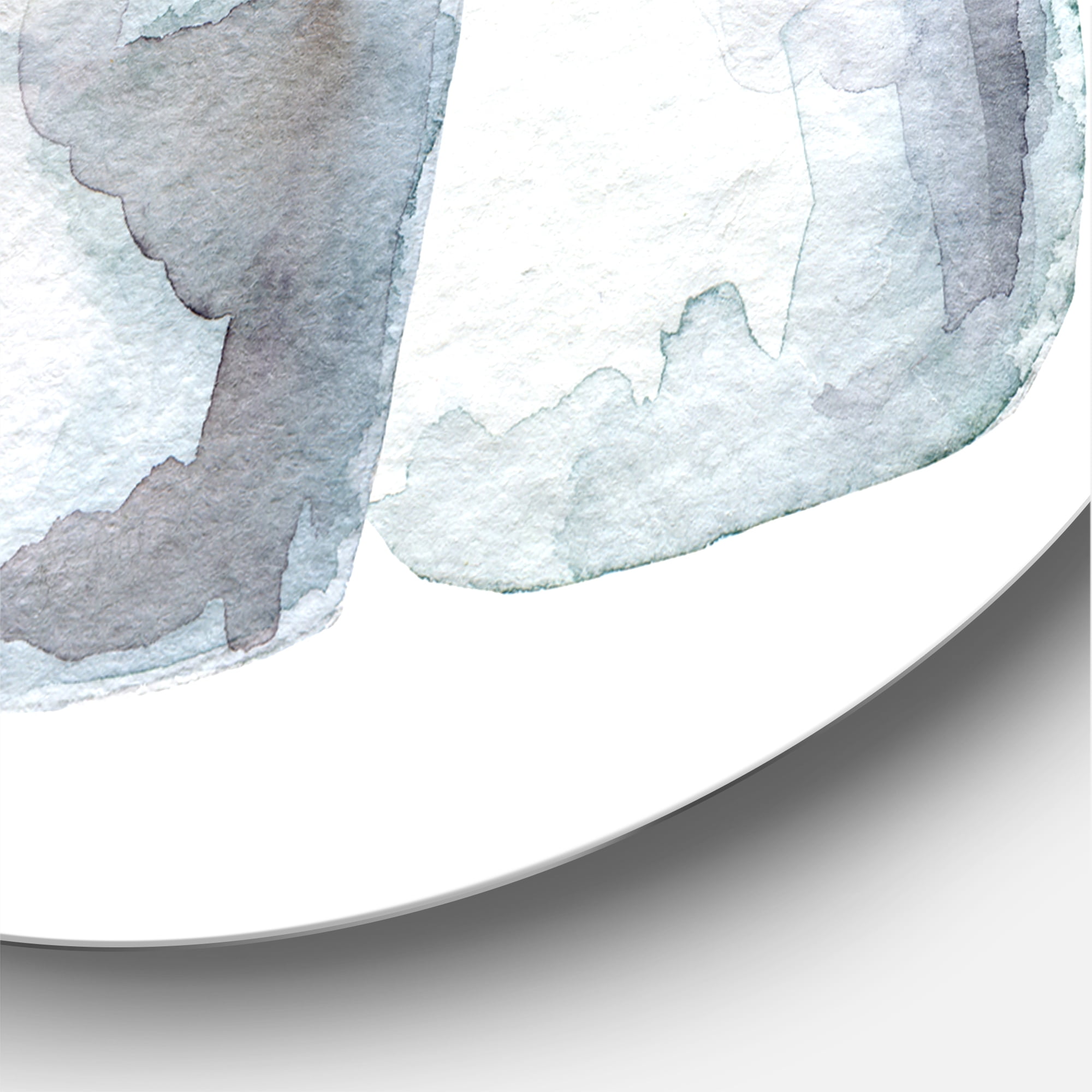 Designart 'Succulent and Cactus House Plants I' Farmhouse Circle Metal Wall Art 11x11 - Disc of 11