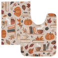 thumbnail image 7 of Yayeee Bath Rugs for Bathroom Floor Set of 2 Non Slip Fluffy Soft Absorbent Mat, Fall Acorns Pattern, 7 of 7