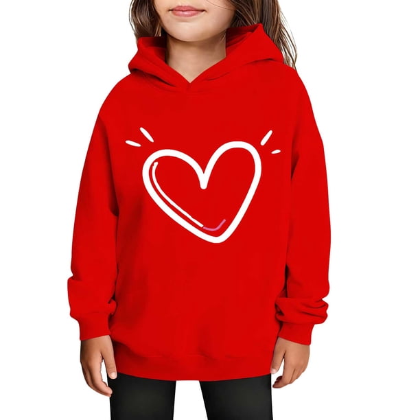 Sudaderas con capucha para niños y niñas, sudaderas casuales de manga larga, lindas sudaderas de gran tamaño con bolsillo de polar, chaquetas para niñas