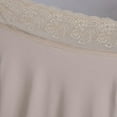 thumbnail image 4 of IROINNID Ladies Long Sleeve T Shirts Solid Color Shoulder Lace Fashion Slim Sexy Blouse,Khaki, 4 of 4