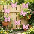 thumbnail image 7 of Beautynvta Metal Butterfly Wall Decor, 9.45'' Outdoor Fence Wall Art Decor, Hanging Decoration for Indoor or Outdoor, Yard Patio Fence Garden Decorations, 1pc, 7 of 7