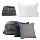 thumbnail image 1 of Edredón Doble Vista Individual Couzy + Sábanas Royal Gris Oxford + Almohada Royal, 1 of 8