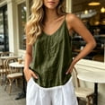 thumbnail image 3 of RRMuAzgs Summer Tank Tops for Women Loose Fit Camisole Tees Shirts Beach Vacation Casual Flowy Sleeveless Top, 3 of 8