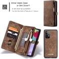 thumbnail image 5 of Kowauri pour Galaxy A52 Étui Portefeuille, Sac à Main à Fermeture Éclair en Cuir Antichoc Pare-Chocs TPU Détachable Magnétique avec Carte, 5 of 5