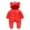 1-Red, variant on Baby Boys Girls Winter Snowsuit Coat Cute Romper Hooded Footie Zip Up Jumpsuit Outerwear Down Puffer Coat Romper Baby Boy Girl Winter Essentials 0-12 Months