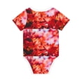 thumbnail image 2 of Daiia Autumn Maple Leaves Printed Unisex-Baby Short Sleeve Onesies Bodysuits Baby Climbing Clothes Soft and Comfortable Romper with Expandable Shoulder Design-12 Months, 2 of 8