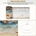 thumbnail image 5 of Lamp Shades Set of 2 Beach Shore Starfish Seashells Clear Ocean Water 13" x 13" x 10" Lampshade for Table Lamps Floor Lamps Lamp Shade Replacement Easy Assembly Required, 5 of 8