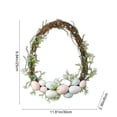 thumbnail image 3 of C Artificial Flower Wreath For Spring And Easter Door Decoration Realistic Egg And Blossom Design For Indoor And Outdoor Use, 3 of 7