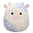 thumbnail image 1 of Squishmallows 16" Easter Plush - TBD - Cream and Lavender Periwinkle Floral Pattern Cow) (FTM) (Walmart), 1 of 4