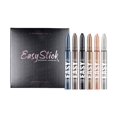 thumbnail image 2 of Eyeshadow Stick Set Bright Colored Contouring And Highlight Eyeshadow Stick Eyeshadow Long Lasting High Pigmented Eye Shadow 2Ml/6Pcs, Makeup Eye Shadow, 2 of 9