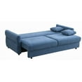 thumbnail image 2 of Modern Fabric Pull-out Sleeper Sofa 80W with Storage, 2 of 9