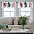 thumbnail image 4 of LALILO Kitchen Curtain Valance Colorful Bird With Rod Pocket Window Curtain 52"x 18" Set of 2, 4 of 5