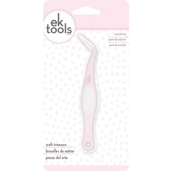 EK Success Craft Tweezers-Pink