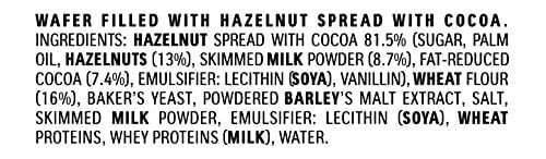 Nutella B-Ready Biscuits, Crispy Filled with Hazelnut Cocoa Spread, 22g (Pack of 36)