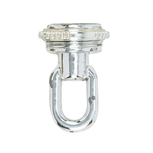 Satco 1/8 IP Screw Collar Loop with Ring 25lbs MAX Chrome