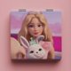 thumbnail image 1 of Hello Kitty belleza kawayi chica espejo hutao doble cara portátil plegable maquillaje mini espejo de bolsillo, 1 of 4