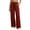Wine, variant on Vixolx Baggy Sweatpants for Women Straight Stretchy Solid Color Casual Sports Trousers Wide Leg Pants with Pocket