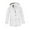 White, variant on Mercatoo Kids Rain Jacket Boys Girls Lightweight 𝗪aterproof Raincoat Full Zip Up Youth Button Down Coat Hooded Windbreaker
