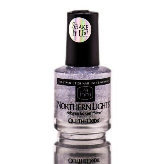 INM - Hologram Shake it up Top Coat - Silver 0.5 fl. oz/15mL
