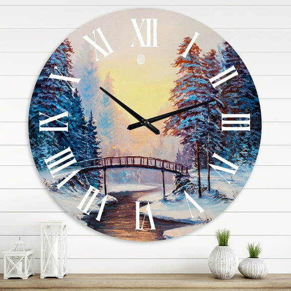 Designart 1 in Quartz Traditional Wall Clock