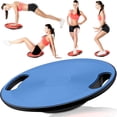 thumbnail image 1 of CozyQx Wobble Balance Board, Exercise Balance Stability Trainer Portable Balance Board with Handle for Workout Core Trainer Physical Therapy & Gym 15.7" Diameter No-Skid Surface, 1 of 9