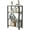 Gray 4 Tier, variant on Homhougo Bookshelf, 4-Tier Bookshelf with Smart LED Lights, Tall Wood & Metal Bookcase, Open Display Shelves for Bedroom, Home Office, Kitchen, Living Room