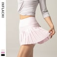 thumbnail image 5 of ASFGIMUJ Women's High Waisted Golf Running Skorts Sports Pleated Skirts With Pockets,Size L, 5 of 7