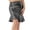 A-Black180, variant on Bibifish Womens Glossy Mini Skirts Ruffled Hem Hip-Hugging Shiny Surface Party Casual Short Skirts