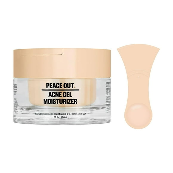Gel hidratante PEACE OUT Skincare para el acné con ácido salicílico, 50 ml