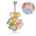 thumbnail image 3 of Navel Ring Fashion Butterfly Decoration Belly Button Ring Body Piercing Jewelry, 3 of 8