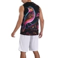 thumbnail image 2 of Naloa Glowing Leaf Bird Basketball Jersey Reversible Men's Mesh Athletic Sports Shirts Training Practice S-4XLMedium, 2 of 6