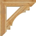 thumbnail image 3 of Ekena Millwork 6"W x 34"D x 34"H Merced Slat Rough Sawn Bracket, Western Red Cedar, 3 of 4