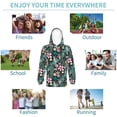 thumbnail image 5 of Xecao Rose Flowers Print Youth Hoodie Sweatshirt,Boys Hoodies,Essentials Hoodie-Large, 5 of 6