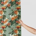 thumbnail image 3 of Orinice  Bird Print Shower Curtain, Parrots Flowers and Leaves in Watercolor Effect Botany Scene Summer Paradise, Cloth Fabric Bathroom Decor Set with Hooks, 105" Extra Wide, Multicolor 36x72, 3 of 7