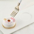 thumbnail image 4 of BalsaCircle 24 Pieces 7" Metallic Gold Plastic Forks White Handle Disposable Tableware Party, 4 of 6