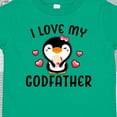 thumbnail image 4 of Inktastic I Love My Godfather with Cute Penguin and Hearts Girls Toddler T-Shirt, 4 of 5