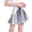 Silver, variant on sunsanly High-Waist Bright Color Mini Skirt Women Nightclub Stage Show Skater Skirt Streetwear
