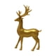 thumbnail image 2 of Estatua de alce, figura de ciervo, elegante escultura decorativa de animal, artesanía artística para sala de estar, gabinete, cafetería, decoración de Oro de pie, 2 of 9