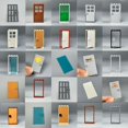 thumbnail image 2 of Door 1x4x6 Window Fence Gate DIY Garden House Architecture Accessories Building Blocks Children's Toys NO.1, 2 of 6