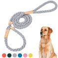 thumbnail image 2 of CHUANK Dog Leash Slip Rope Lead Leash Strong Heavy Duty Braided Rope No Pull Training Lead Leashes for Medium Large Dogs, 2 of 5
