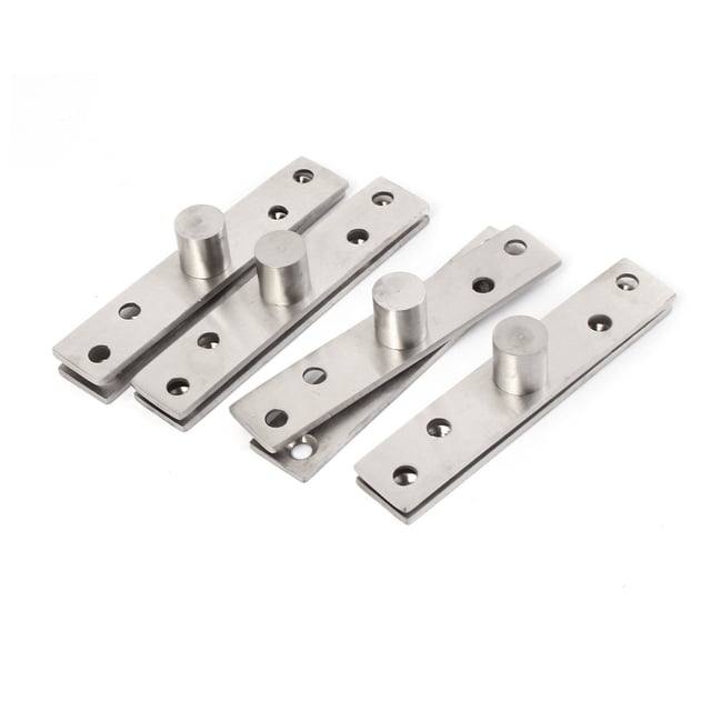 Unique Bargains 100mmx20mm Stainless Steel Pivot Hinge Sliding Door Hardware 4pcs