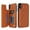 Brown, variant on for iPhone X / XS Wallet Case with Card Holder RFID Blocking, Kickstand Card Slots Case, Dimaond Patterned Elegent PU Leather,Double Back Flip Magnetic Clasp and Durable Shockproof Cover,Red