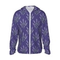 thumbnail image 1 of Balery Lavender Flowers Sudadera ligera de manga larga con capucha y protección solar UPF 50+ para hombre y mujer, ideal para pesca y running-3X-Large, 1 of 7