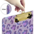 thumbnail image 4 of FMSHPON Leopard Clipboard Hardboard Wood Nursing Clip Board and Pull for Standard A4 Letter 13x9 inches, 4 of 8